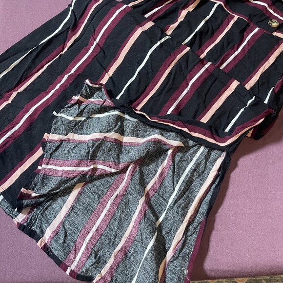 Xhilaration Striped Long Sun Dress Spaghetti Straps with Pockets - Size Medium - Picture 4 of 9